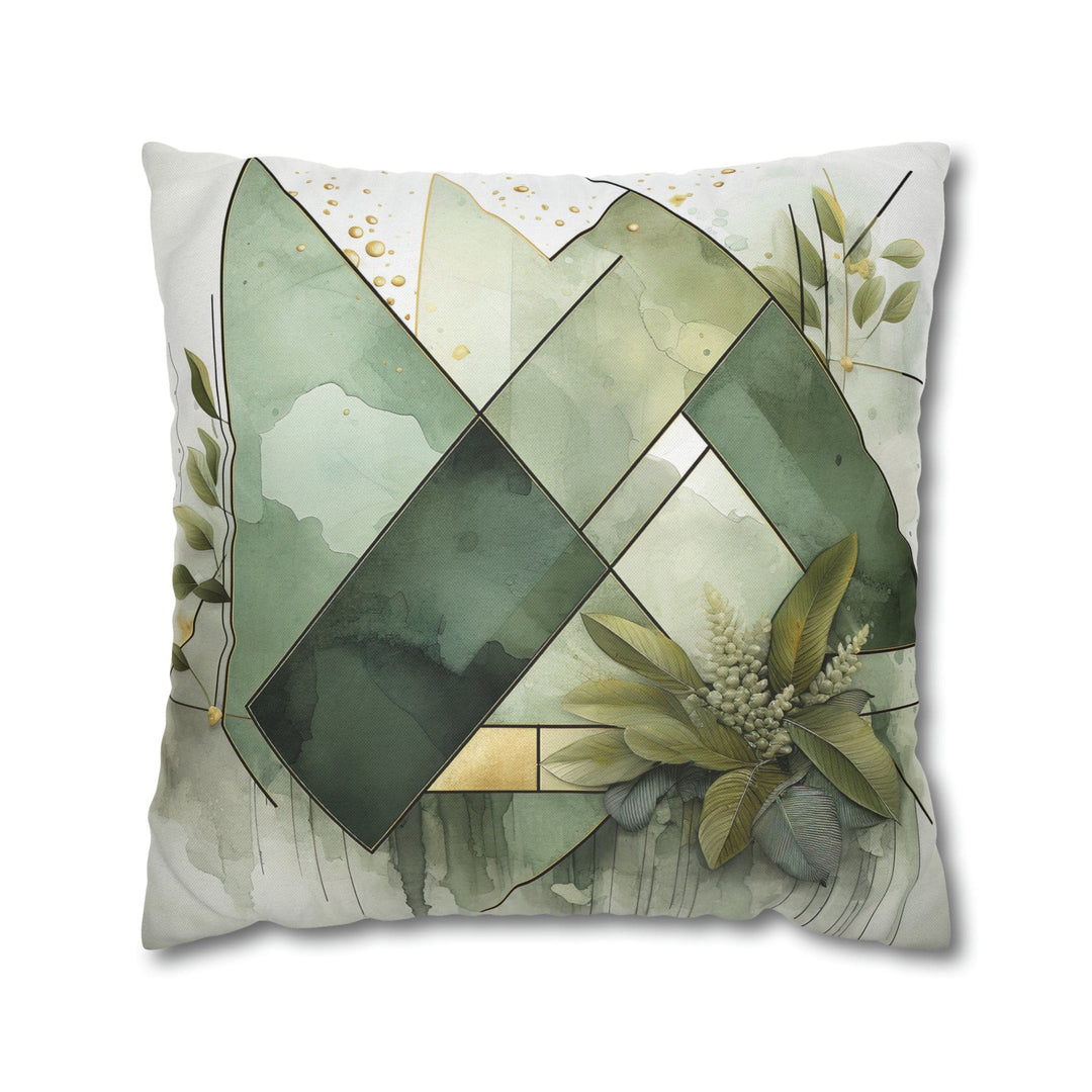 Decorative Throw Pillow Cover Olive Green Mint Leaf - Decorative | Throw