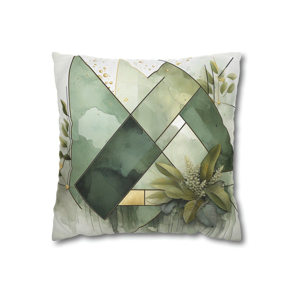 Decorative Throw Pillow Cover Olive Green Mint Leaf - Decorative | Throw