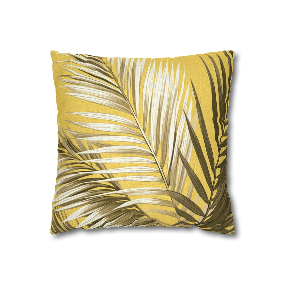 Decorative Throw Pillow Cover Yellow Palm Tree Leaves - Decorative | Throw