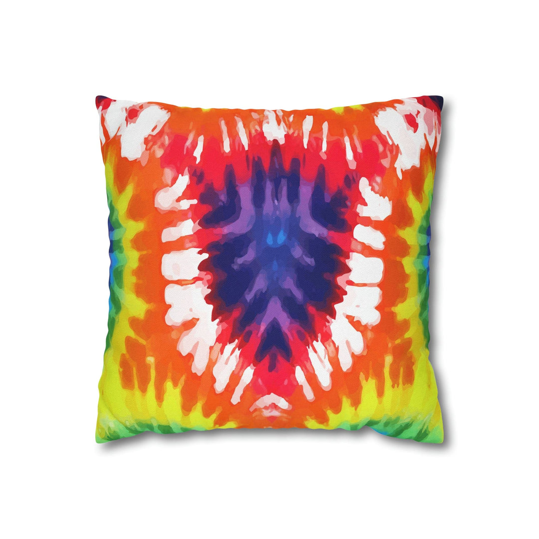 Decorative Throw Pillow Cover Psychedelic Rainbow Tie Dye - Decorative | Throw