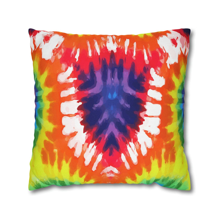 Decorative Throw Pillow Cover Psychedelic Rainbow Tie Dye - Decorative | Throw