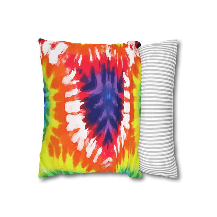 Decorative Throw Pillow Cover Psychedelic Rainbow Tie Dye - Decorative | Throw