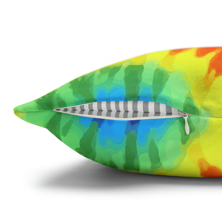 Decorative Throw Pillow Cover Psychedelic Rainbow Tie Dye - Decorative | Throw