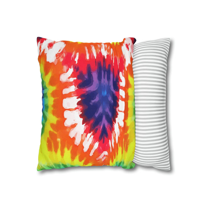 Decorative Throw Pillow Cover Psychedelic Rainbow Tie Dye - Decorative | Throw