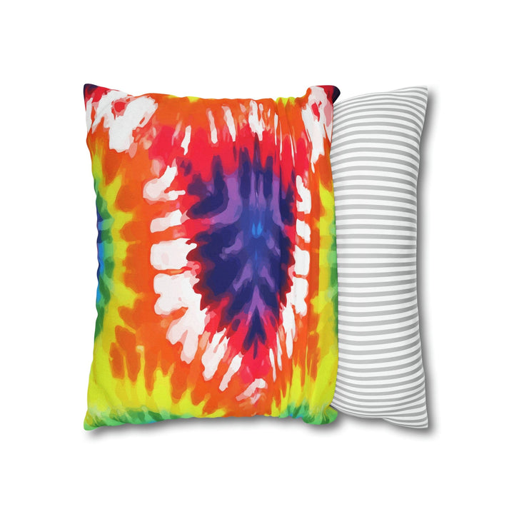 Decorative Throw Pillow Cover Psychedelic Rainbow Tie Dye - Decorative | Throw