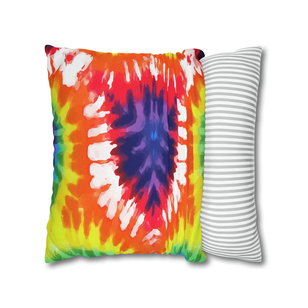 Decorative Throw Pillow Cover Psychedelic Rainbow Tie Dye - Decorative | Throw