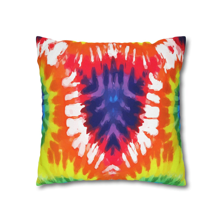 Decorative Throw Pillow Cover Psychedelic Rainbow Tie Dye - Decorative | Throw