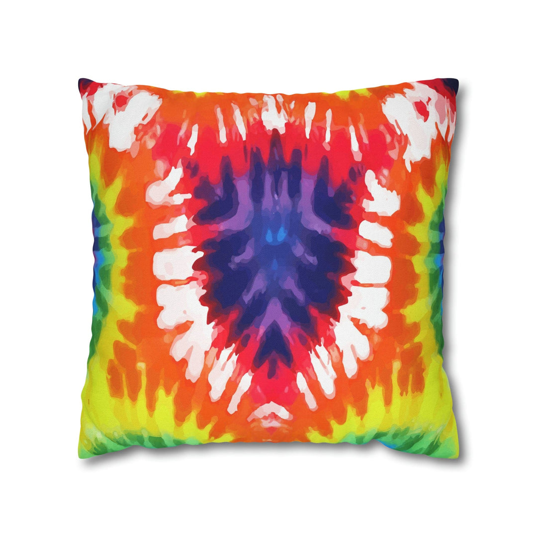 Decorative Throw Pillow Cover Psychedelic Rainbow Tie Dye - Decorative | Throw