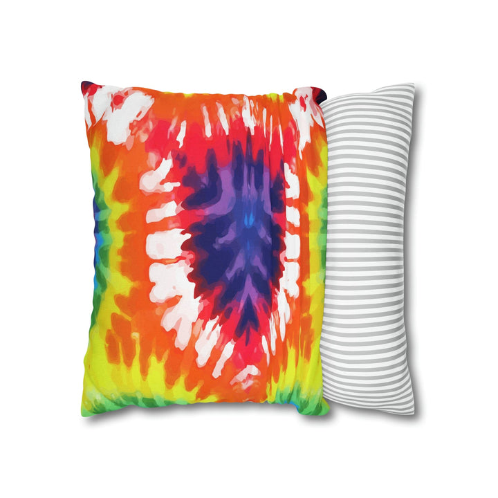 Decorative Throw Pillow Cover Psychedelic Rainbow Tie Dye - Decorative | Throw