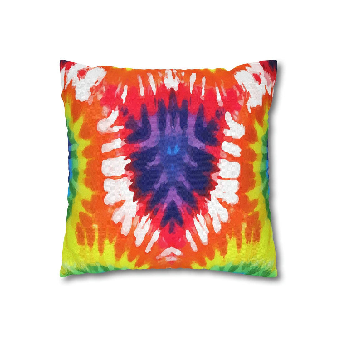 Decorative Throw Pillow Cover Psychedelic Rainbow Tie Dye - Decorative | Throw