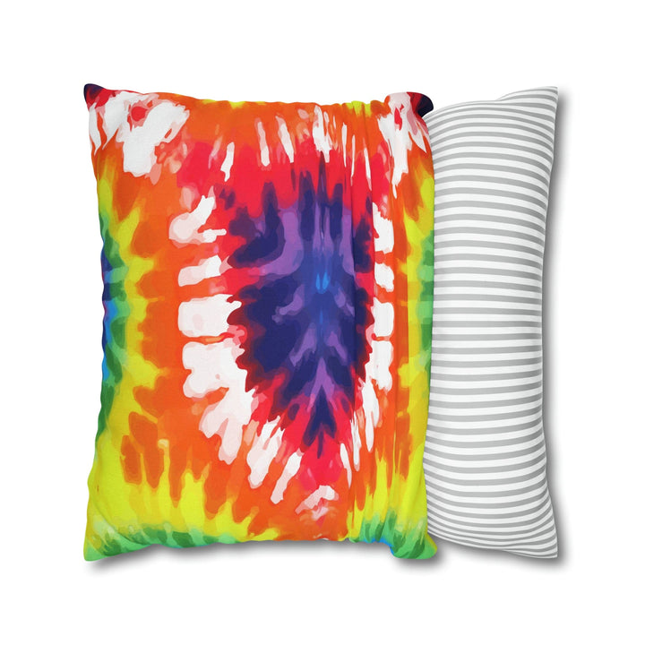 Decorative Throw Pillow Cover Psychedelic Rainbow Tie Dye - Decorative | Throw