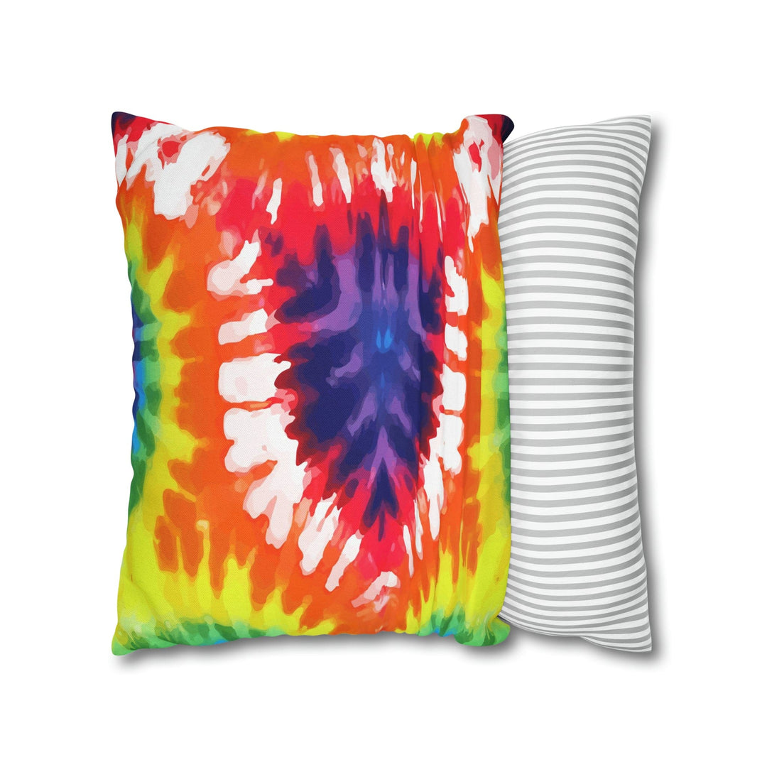 Decorative Throw Pillow Cover Psychedelic Rainbow Tie Dye - Decorative | Throw