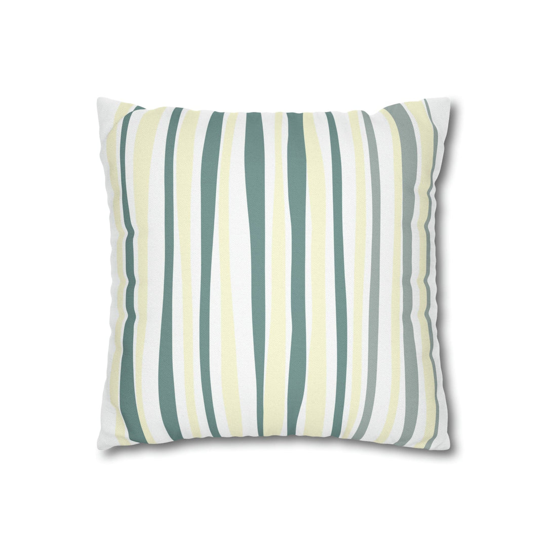 Decorative Throw Pillow Cover Blue Green Stripes - Decorative | Throw Pillows