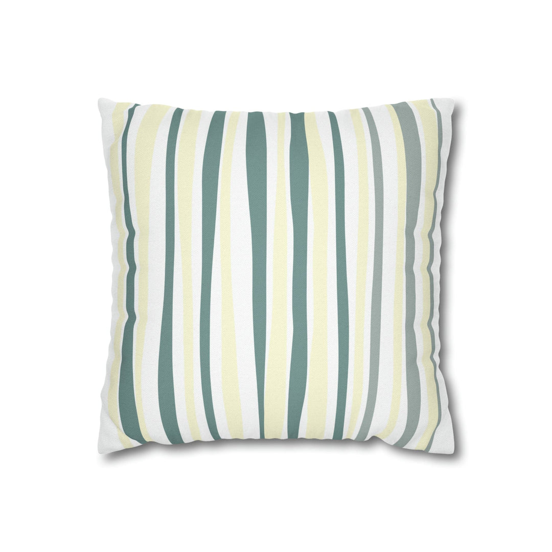 Decorative Throw Pillow Cover Blue Green Stripes - Decorative | Throw Pillows