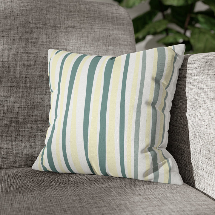 Decorative Throw Pillow Cover Blue Green Stripes - Decorative | Throw Pillows