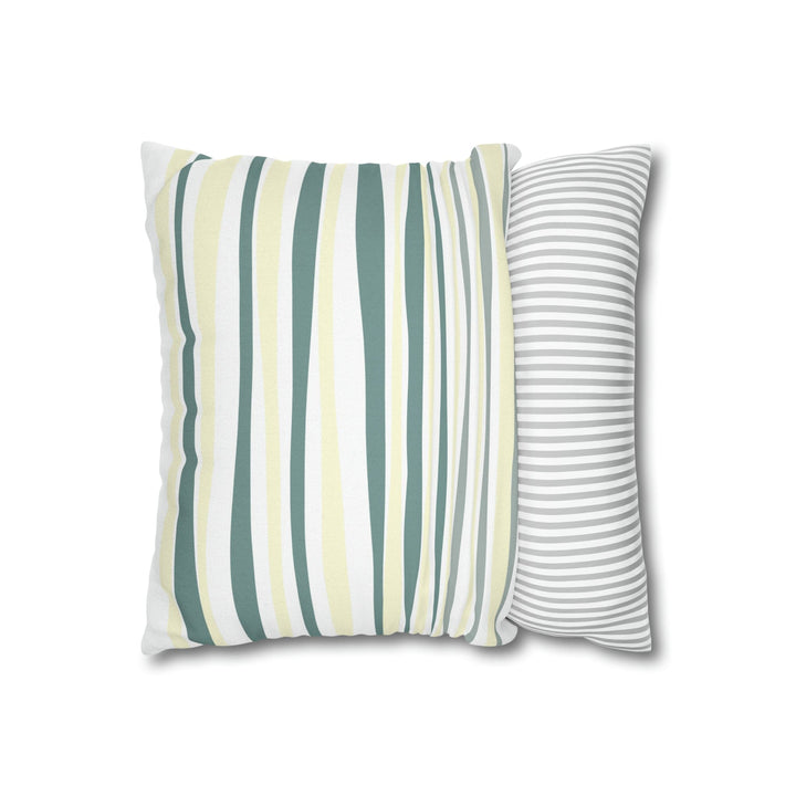 Decorative Throw Pillow Cover Blue Green Stripes - Decorative | Throw Pillows