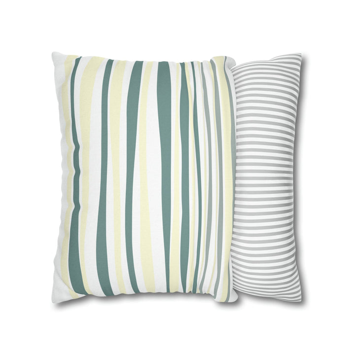 Decorative Throw Pillow Cover Blue Green Stripes - Decorative | Throw Pillows