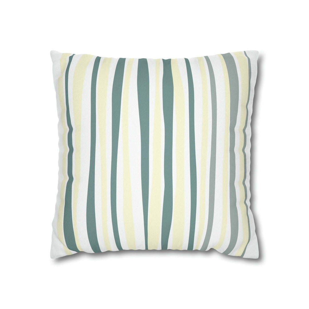 Decorative Throw Pillow Cover Blue Green Stripes - Decorative | Throw Pillows