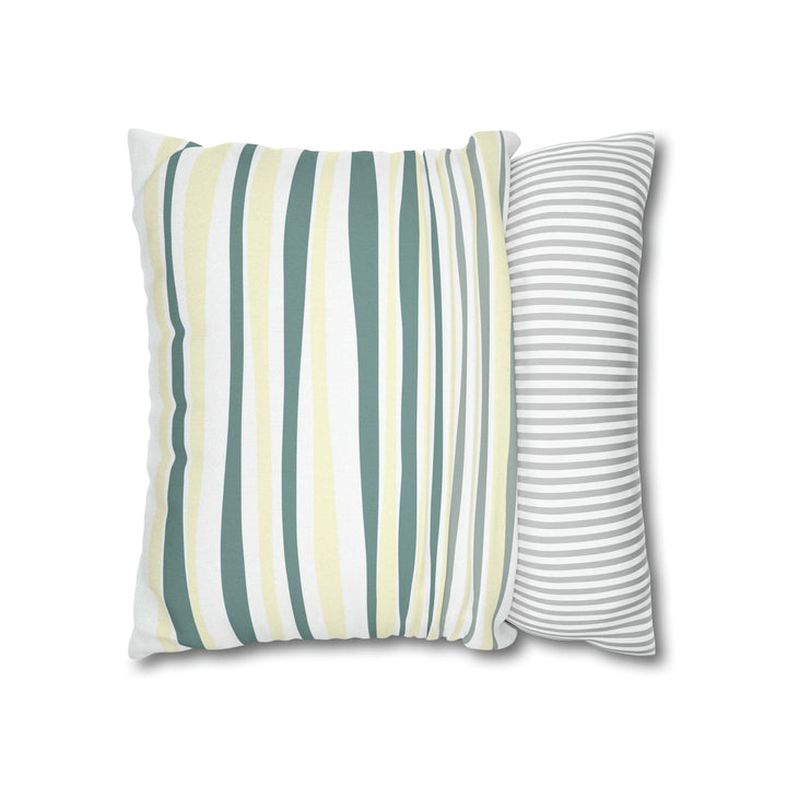 Decorative Throw Pillow Cover Blue Green Stripes - Decorative | Throw Pillows