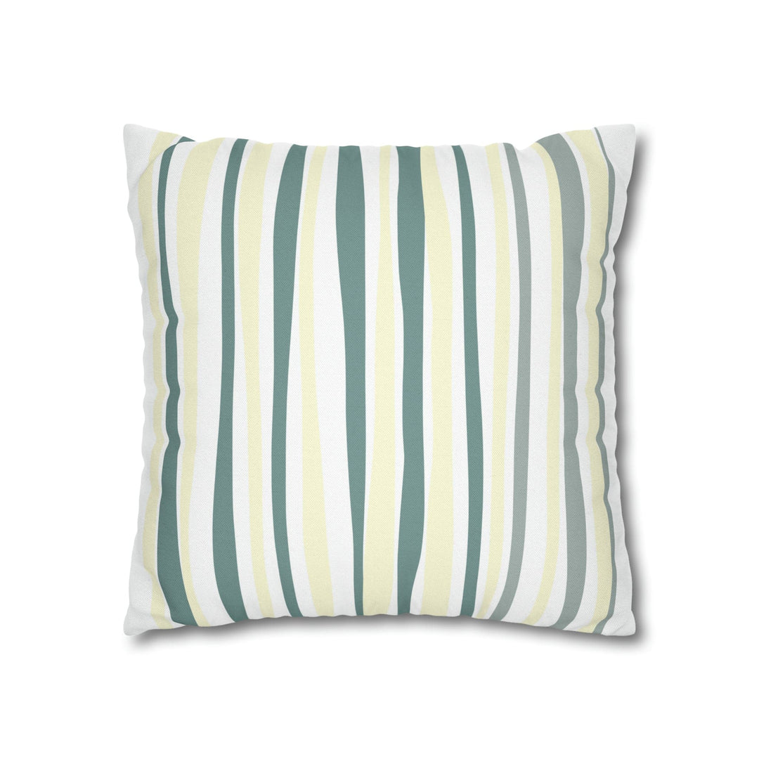 Decorative Throw Pillow Cover Blue Green Stripes - Decorative | Throw Pillows