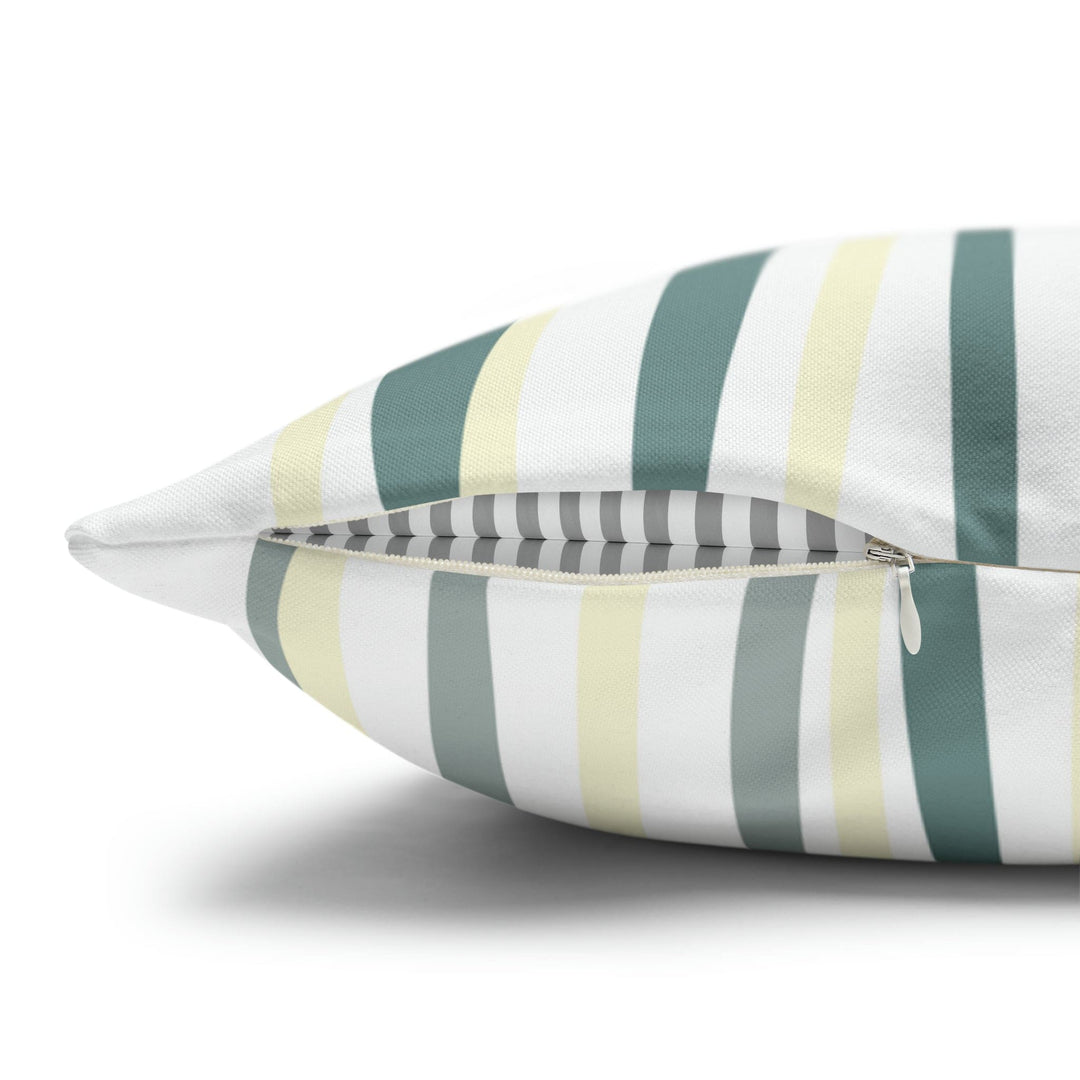 Decorative Throw Pillow Cover Blue Green Stripes - Decorative | Throw Pillows