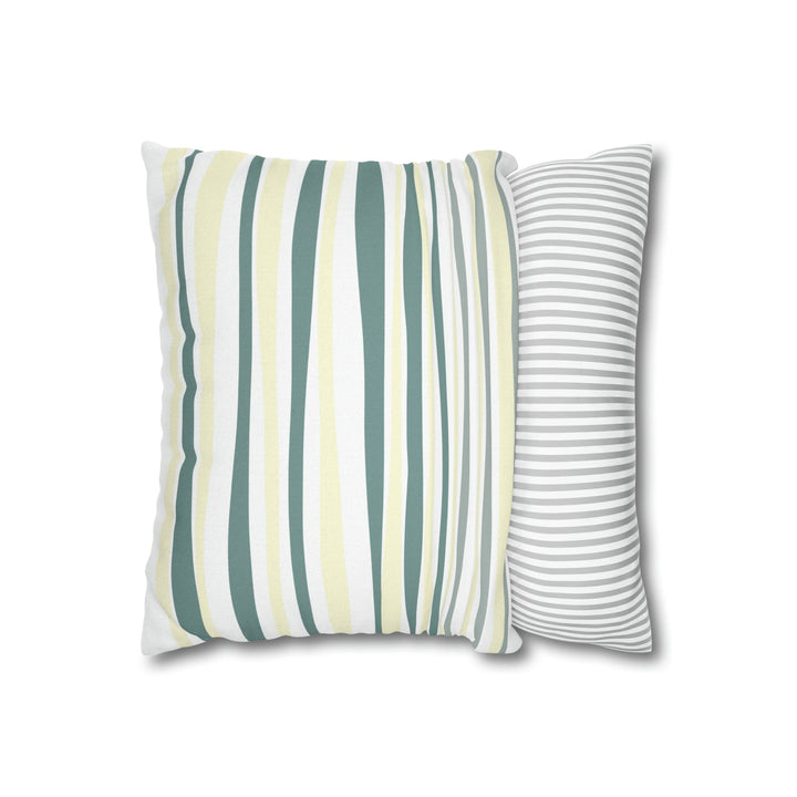 Decorative Throw Pillow Cover Blue Green Stripes - Decorative | Throw Pillows