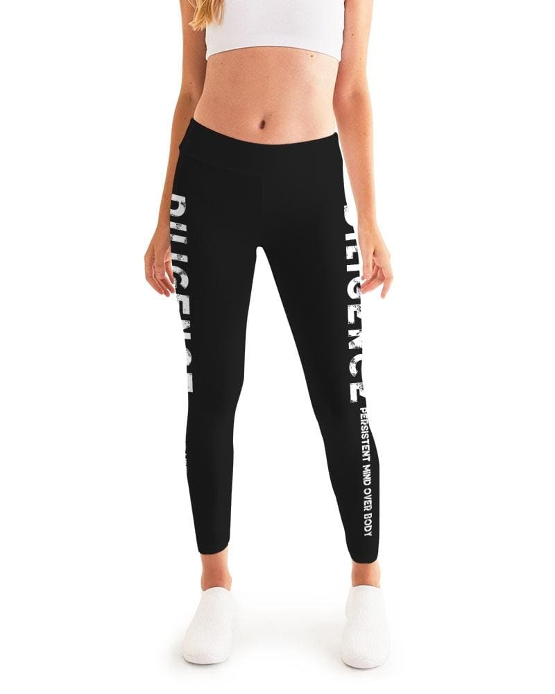 Diligence Persistent Mind Over Body Graphic Style Womens Leggings - Womens