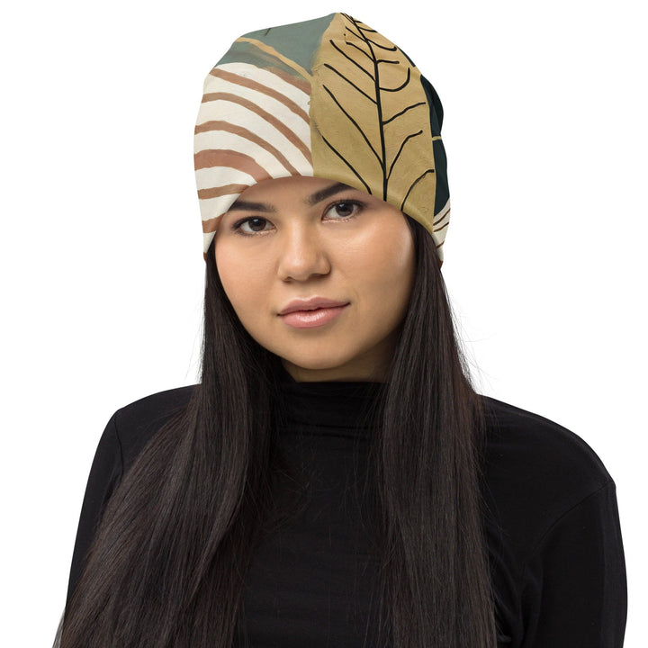 Double-layered Beanie Hat Boho Style Print 8 - Unisex | Beanie Hats