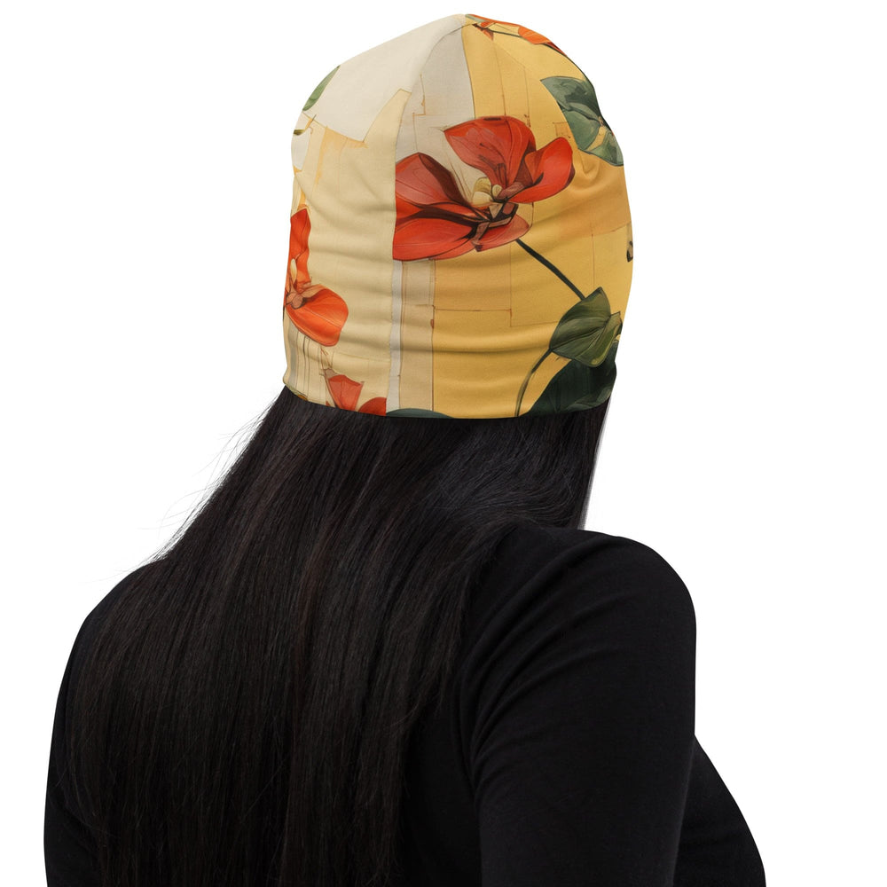 Double-layered Beanie Hat Earthy Rustic Potted Plants Print 2 - Unisex | Beanie