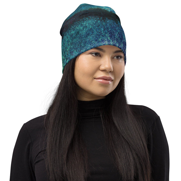 Double-layered Beanie Hat Multicolor Abstract Pattern 3 - Unisex | Beanie Hats