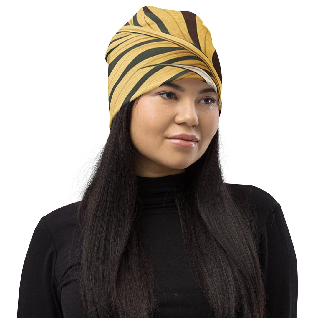 Double-layered Beanie Hat Palm Tree Leaves Pattern 2 - Unisex | Beanie Hats