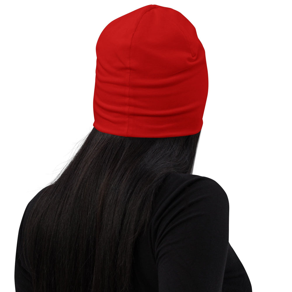 Double-layered Beanie Hat Red - Unisex | Beanie Hats