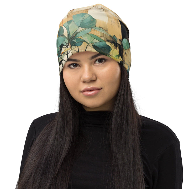 Double-layered Beanie Hat Rustic Botanical Plants 2 - Unisex | Beanie Hats