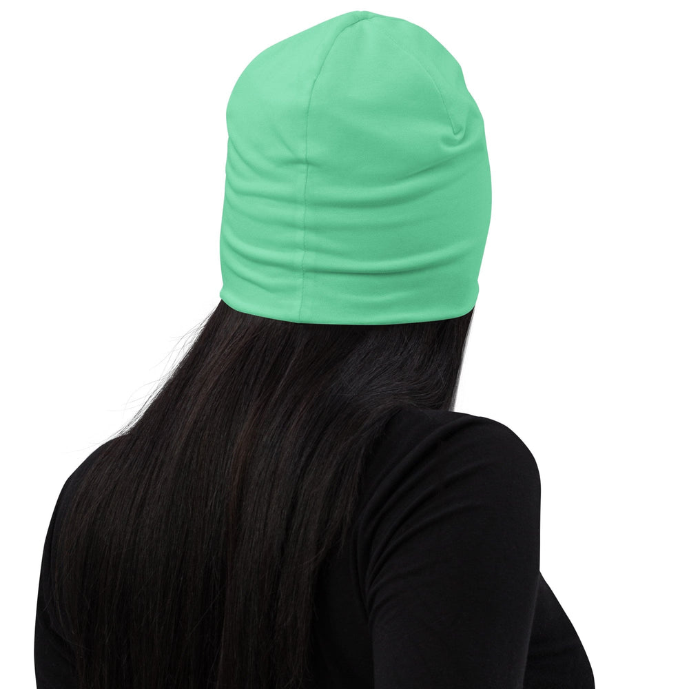 Double-layered Beanie Hat Seafoam Green - Unisex | Beanie Hats