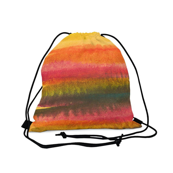 Drawstring Bag Autumn Fall Watercolor Abstract Print - Bags | Drawstring