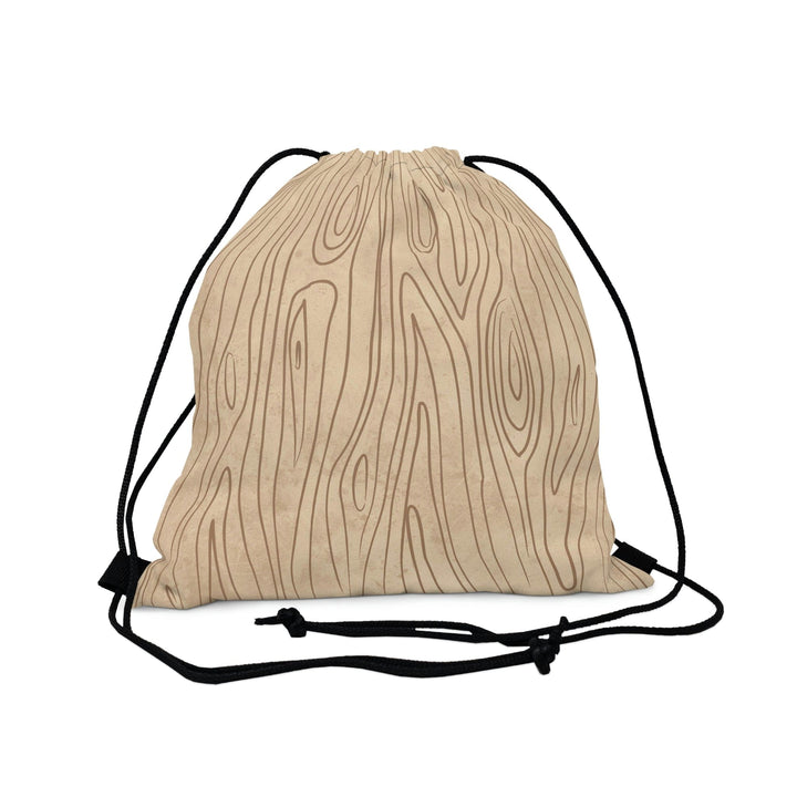 Drawstring Bag Beige and Brown Tree Sketch Line Art - Bags | Drawstring