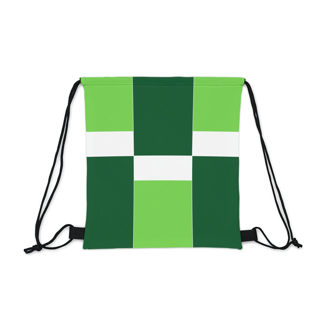 Drawstring Bag Lime Forest Irish Green Colorblock - Bags | Drawstring