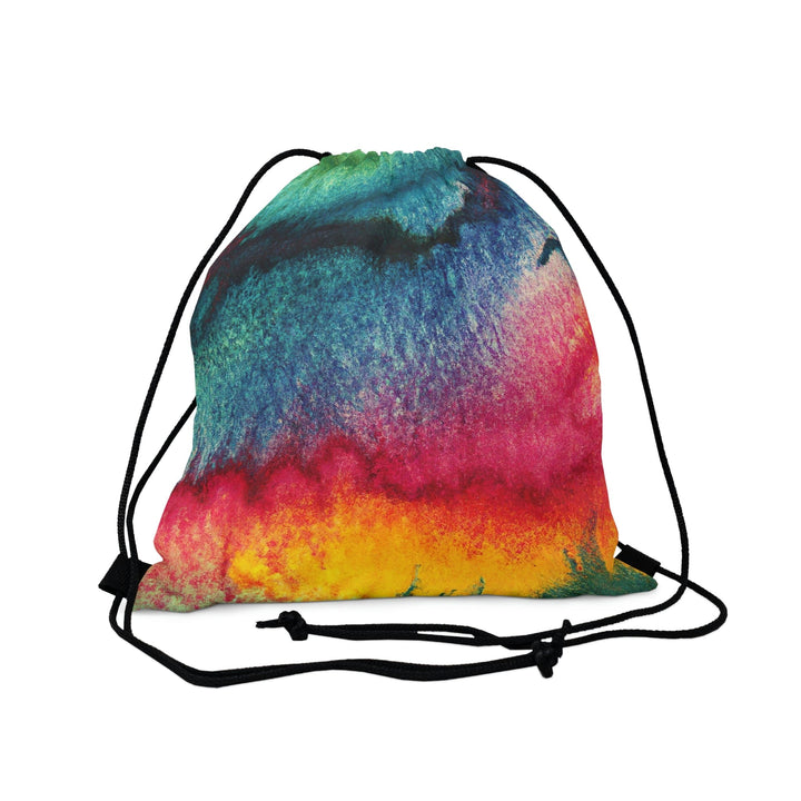 Drawstring Bag Multicolor Watercolor Abstract Print - Bags | Drawstring