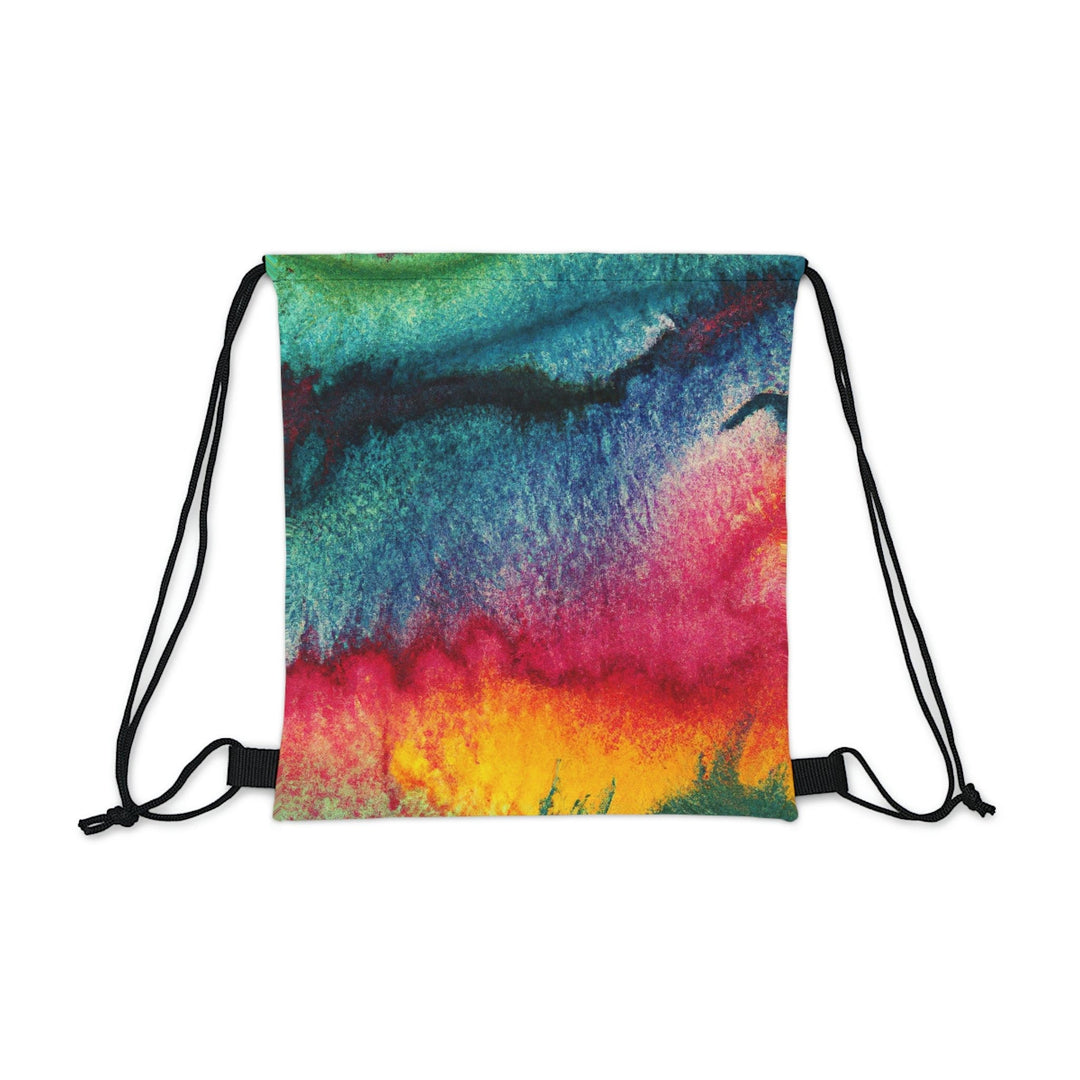 Drawstring Bag Multicolor Watercolor Abstract Print - Bags | Drawstring