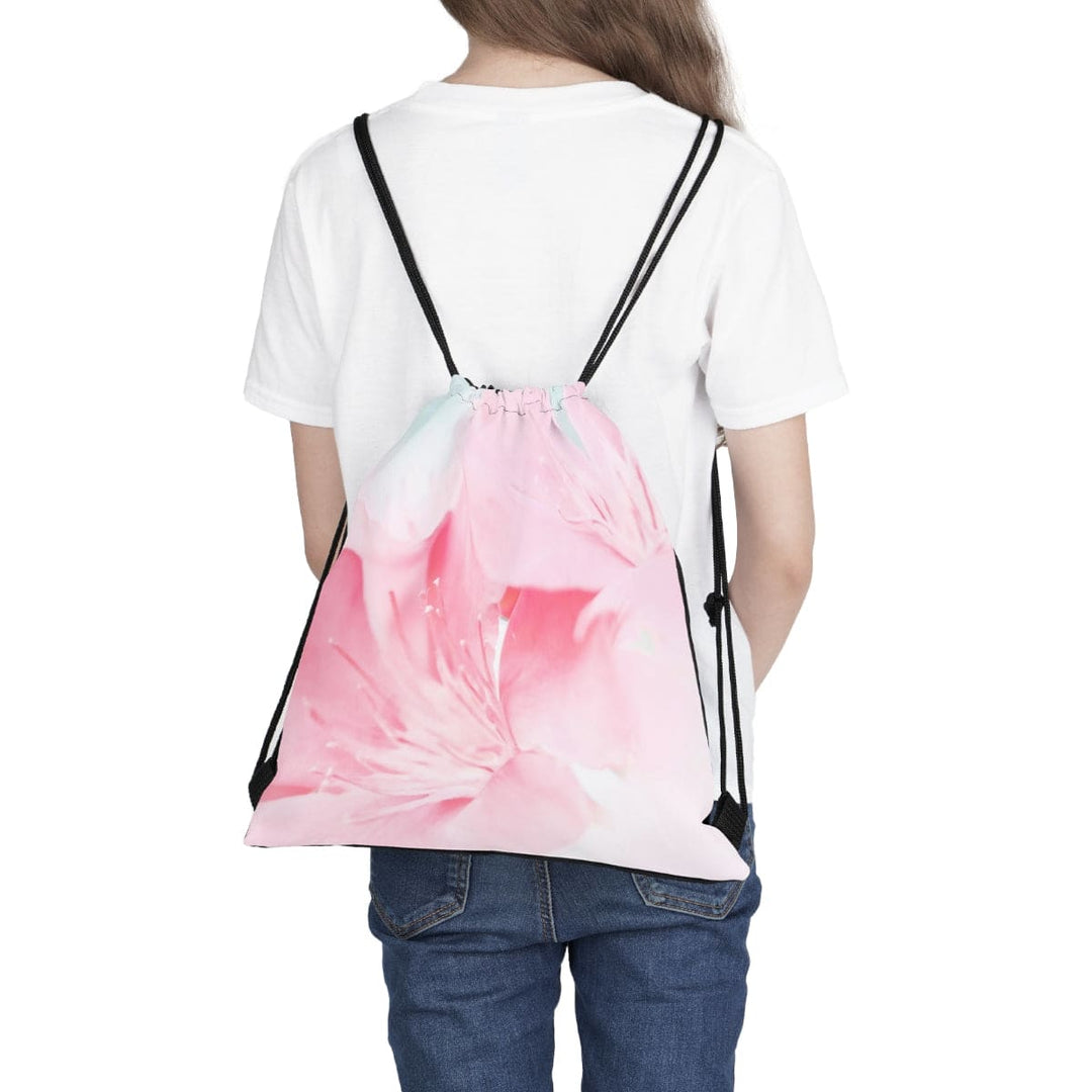 Drawstring Bag Pink Flower Bloom Peaceful Spring Nature - Bags | Drawstring