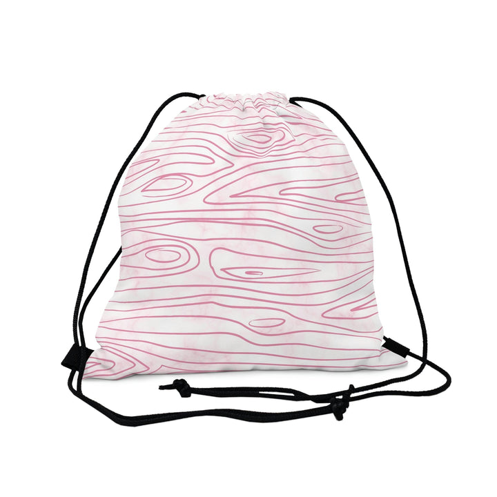 Drawstring Bag Pink Line Art Sketch Print - Bags | Drawstring