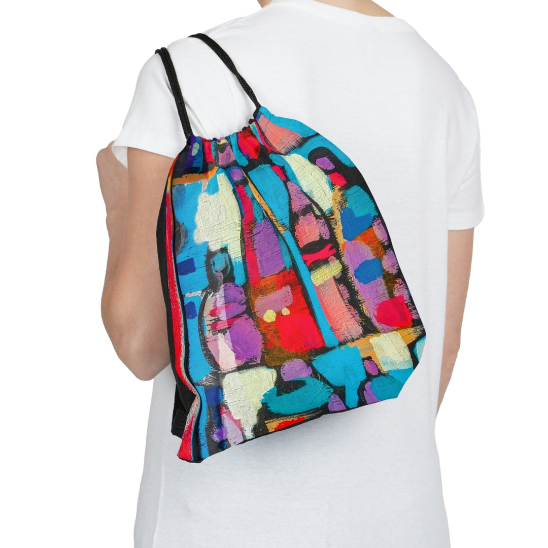 Drawstring Bag Sutileza Smooth Colorful Abstract Print - Bags | Drawstring