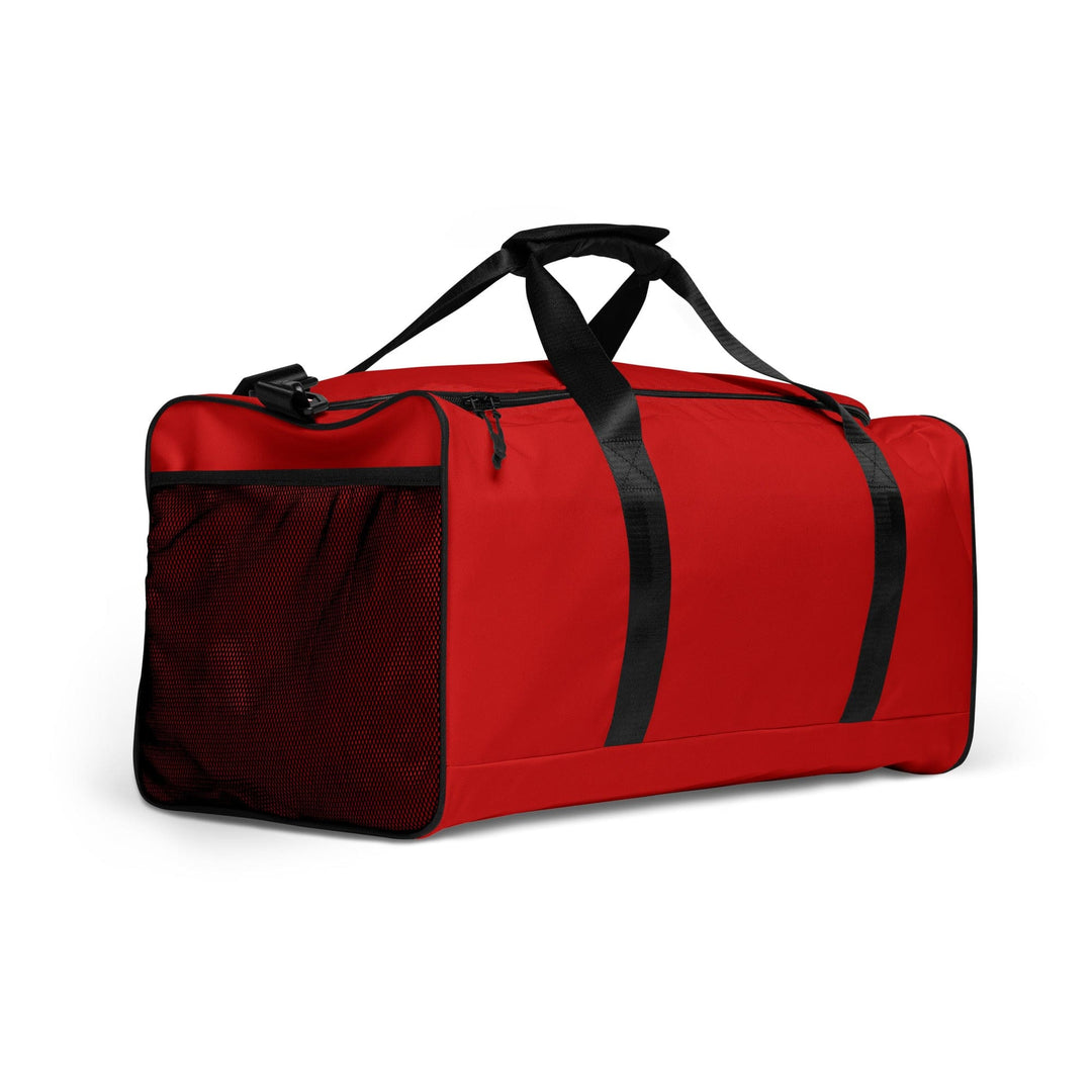 Duffle Bag with Adjustable Padded Shoulder Strap - Red