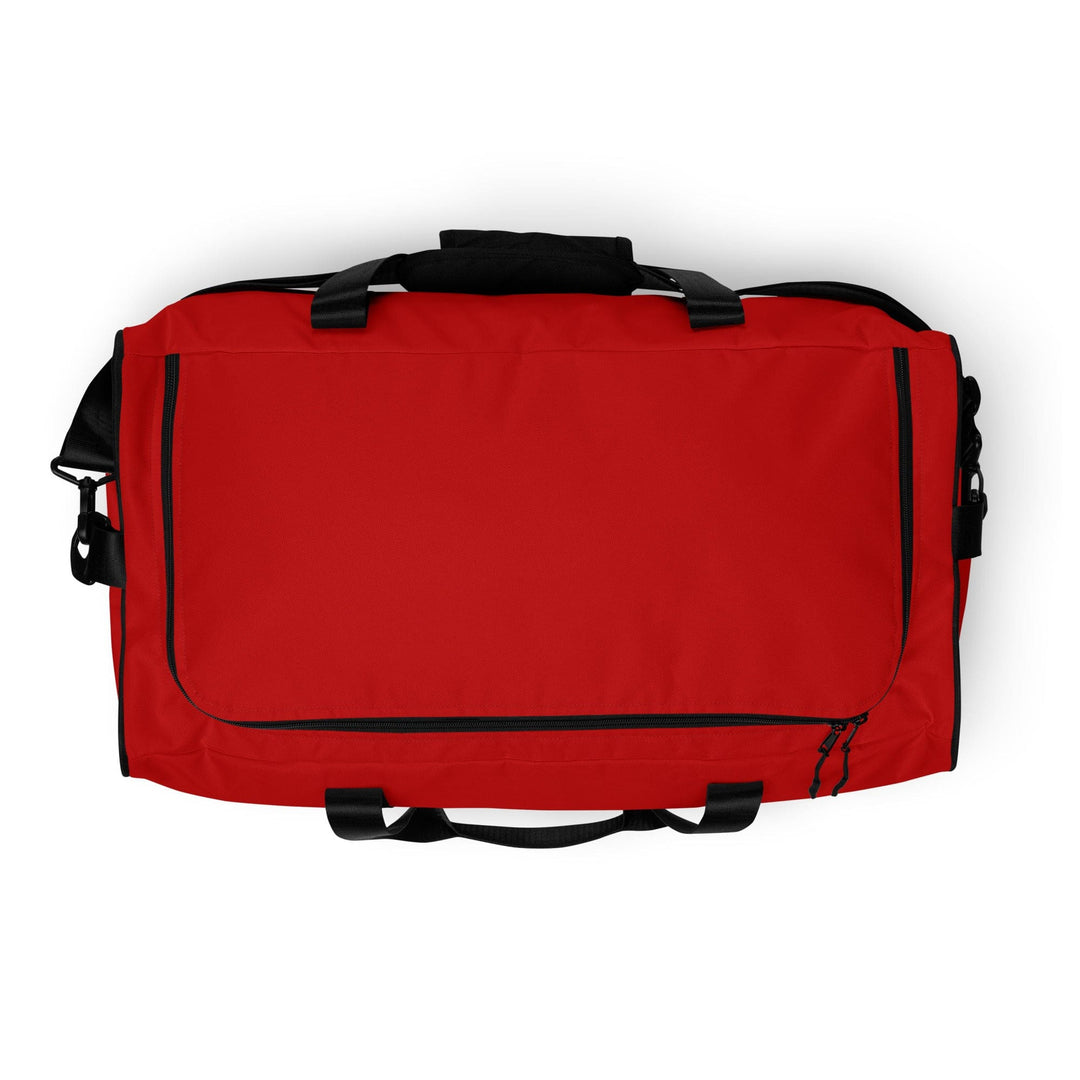 Duffle Bag with Adjustable Padded Shoulder Strap - Red