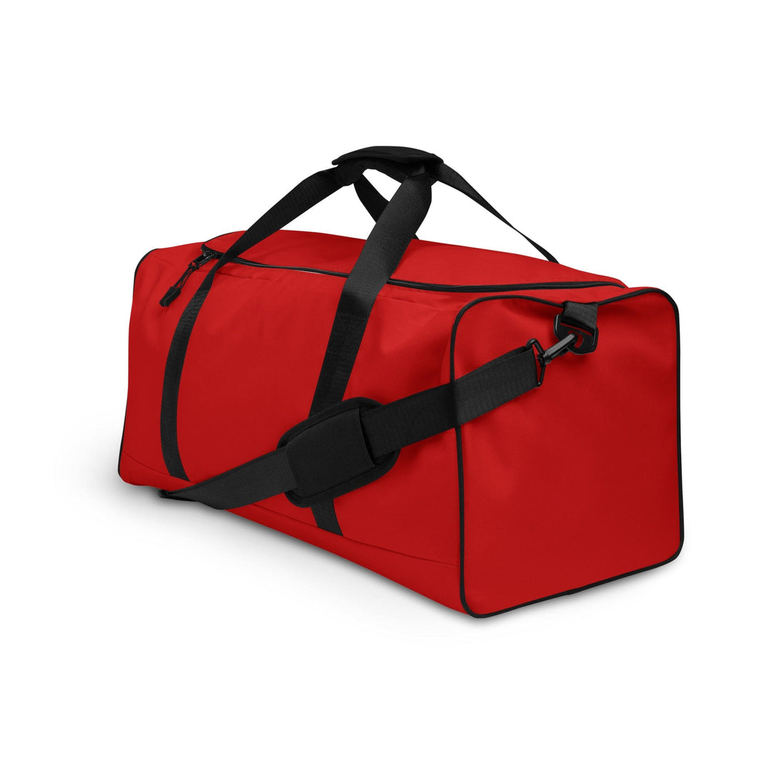 Duffle Bag with Adjustable Padded Shoulder Strap - Red