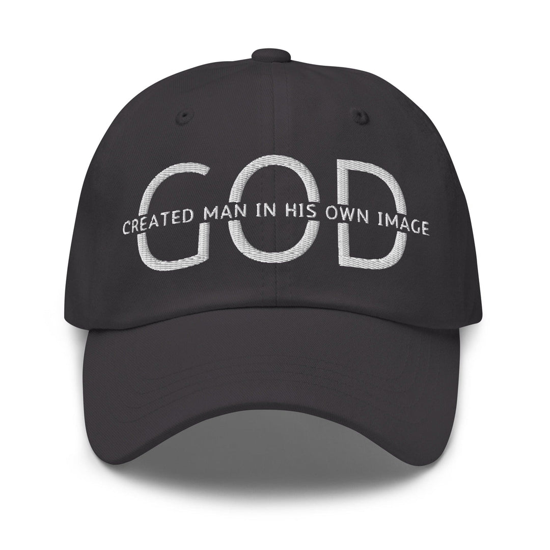 Embroidered Adjustable Baseball Cap God Created Man in His Own Image - F/b