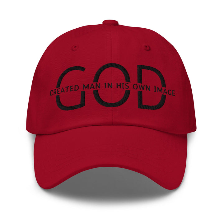 Embroidered Adjustable Baseball Cap God Created Man in His Own Image - Unisex