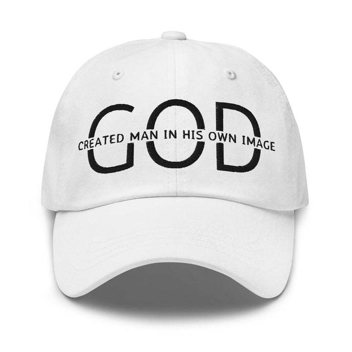 Embroidered Adjustable Baseball Cap God Created Man in His Own Image - Unisex