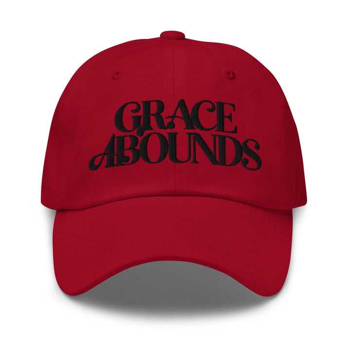 Embroidered Adjustable Baseball Cap Grace Abounds - F/b - Unisex | Baseball