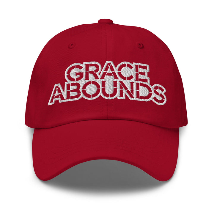 Embroidered Adjustable Baseball Cap Grace Abounds - F/b - Unisex | Baseball